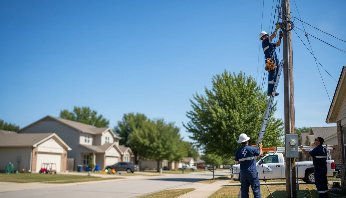 Residential electrician providing installation services in Geneva, ID